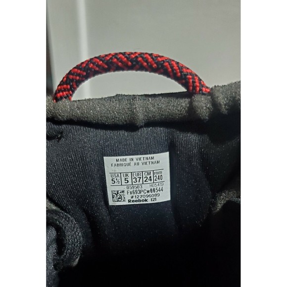 New Reebok x Cardi B Club C Womens Black Vector Red Shoes Size 5.5 - Picture 7 of 8